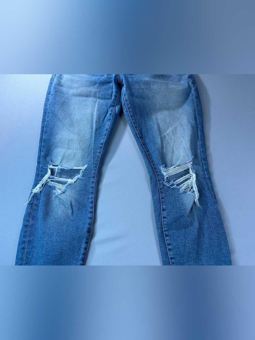 Lucky Brand Jeans 4 27 Mid Rise Skinny Ava Faded High-Rise Distressed Raw Hem - Picture 7 of 10